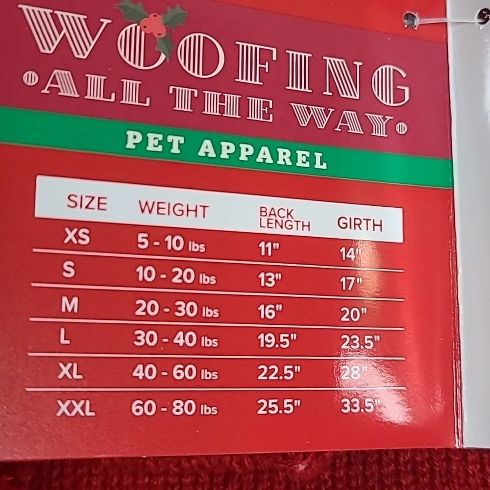 Holiday Red Dog Sweater with Hat
